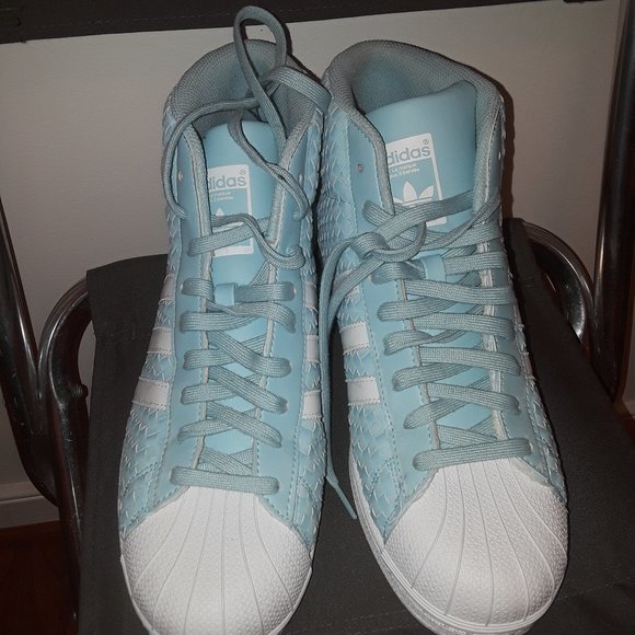 sky blue adidas pro model